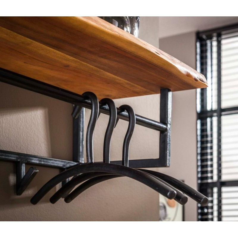 ZI Coat rack edge 6 hooks hat shelf